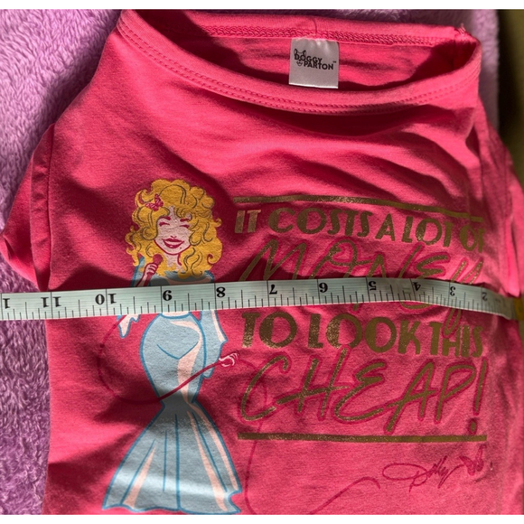 Dolly Parton Doggy Parton Lg 20-40 Lb "it Costs A lot Of Money” T-shirt•Pink - Picture 7 of 8